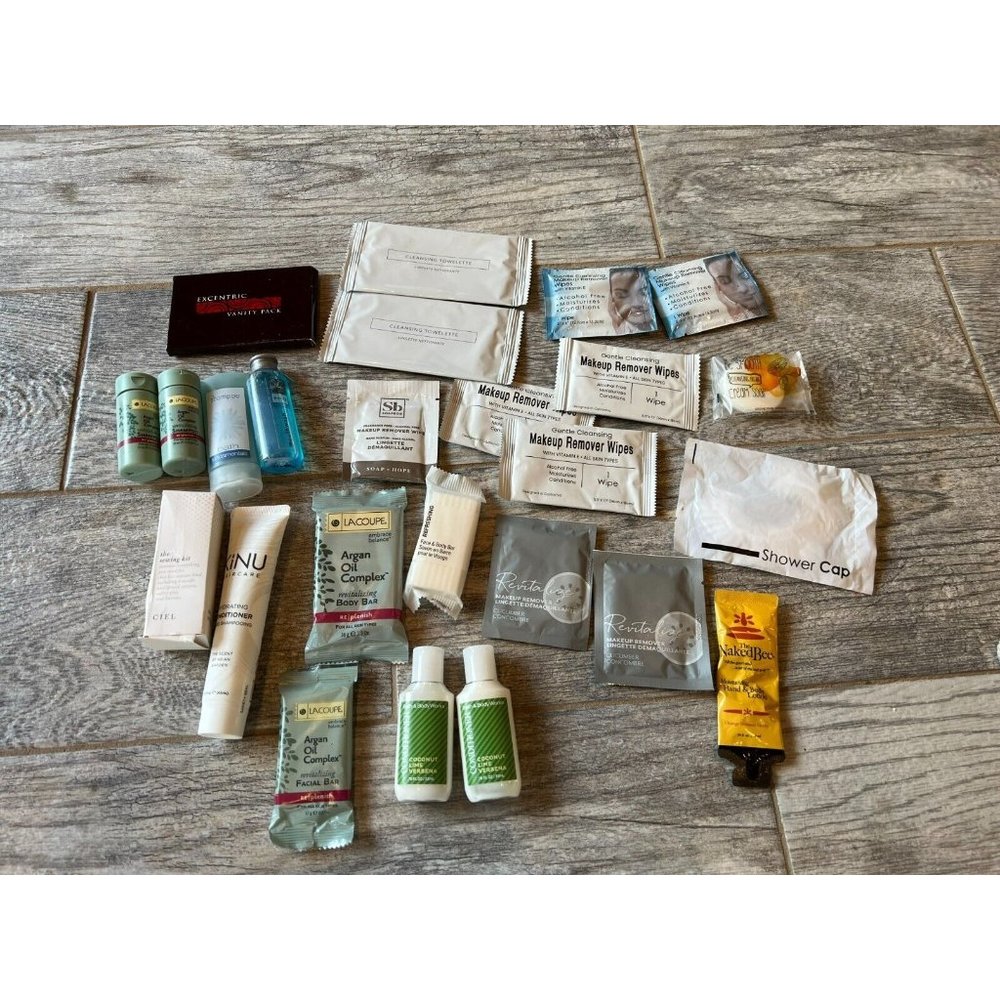 New HUGE 25 pc lot of toiletries hotel Soap Shampoo Condition Lotion Travel size